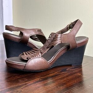 Clarks Star Gaze Bronze Dressy Sandal 8M